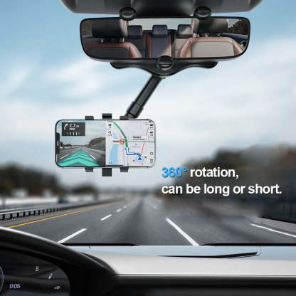 360° Rotating Multifunctional Car Mirror Phone Holder