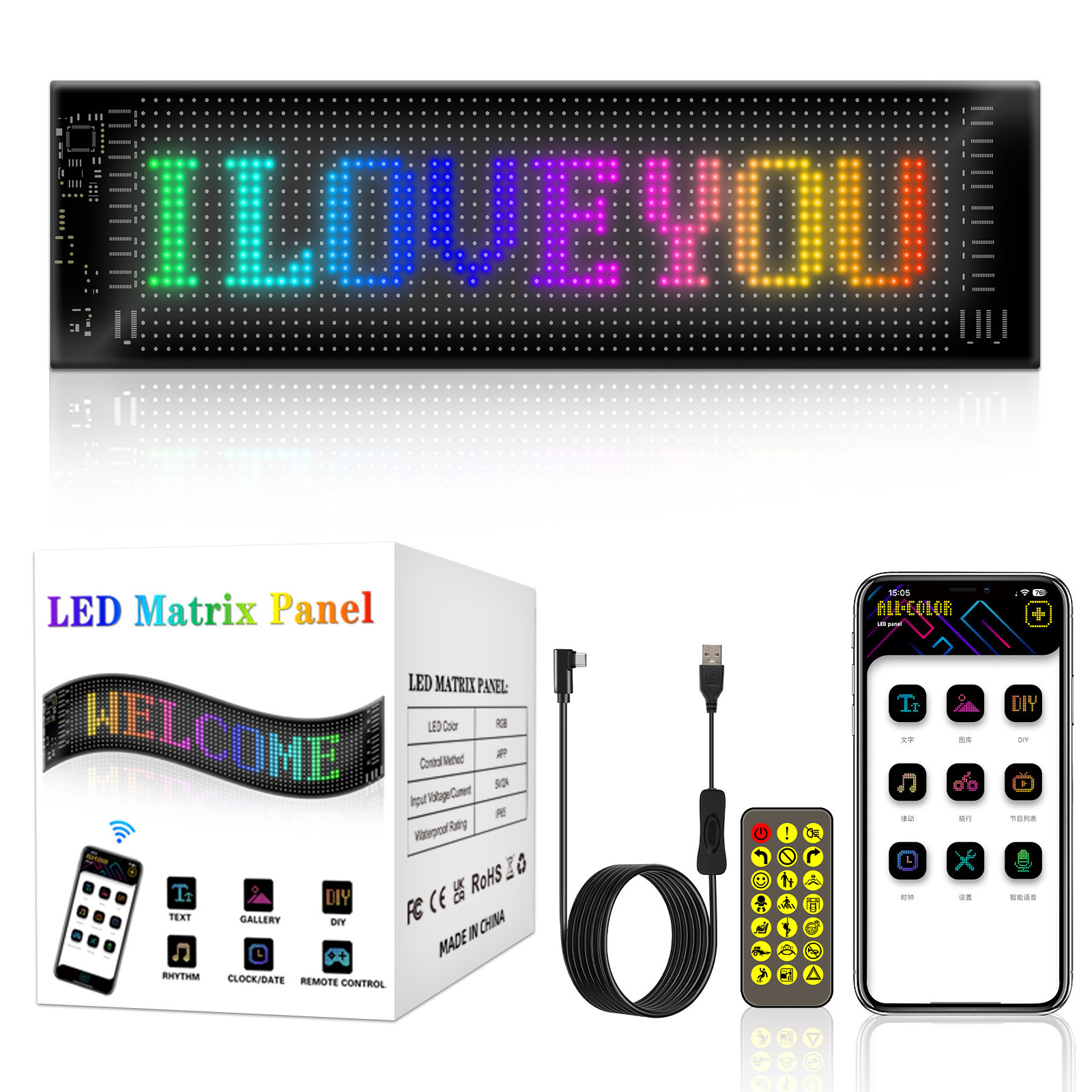 Programmable Led Car Sign