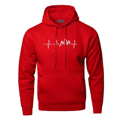 Motorcycle Heartbeat Hoodie