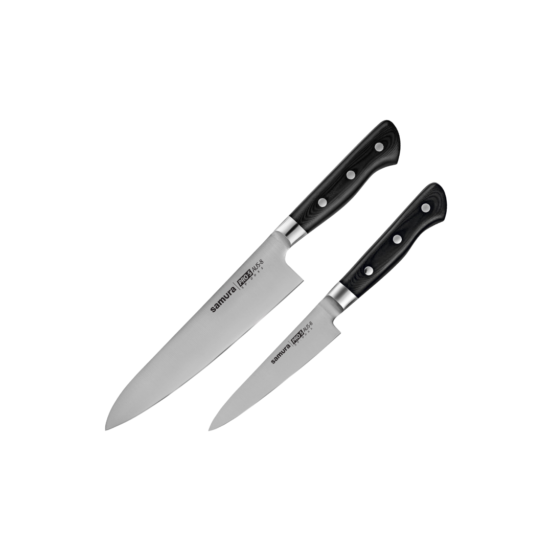 PRO-S Set of 2 kitchen knives: Utility knife, Chef’s knife