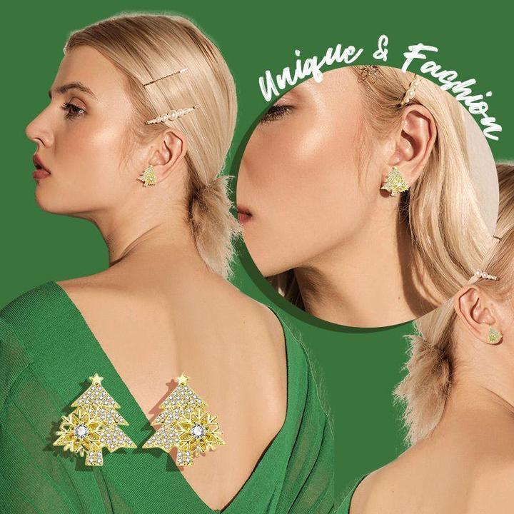 Unique Winter Diamond Earrings