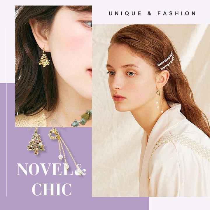 Unique Winter Diamond Earrings