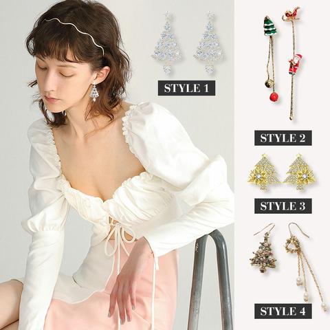 Unique Winter Diamond Earrings