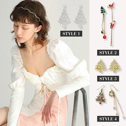 Unique Winter Diamond Earrings