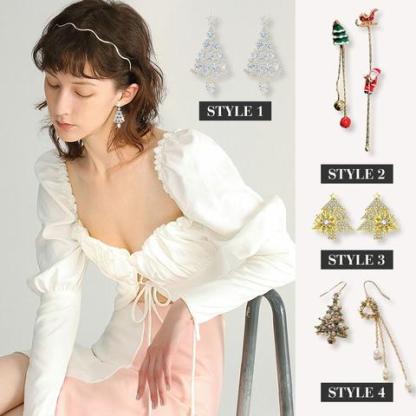 Unique Winter Diamond Earrings