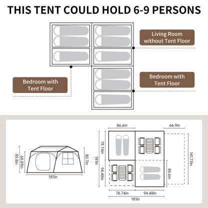 Village Suite Roof Automatic Tent