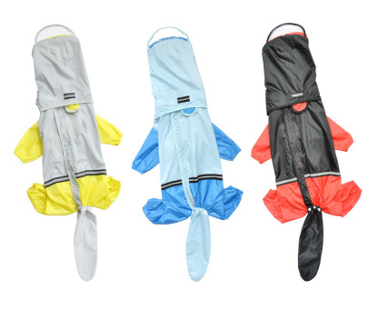 Waterproof Full-Cover Dog Raincoat – Tail & Belly Protection for Large Dogs