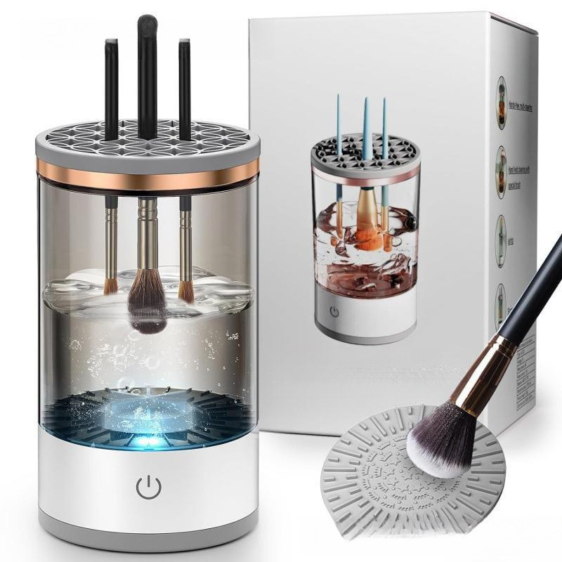3-in-1 Cosmetic Brush Cleaner Machine - Electric Makeup Brush Cleaner 