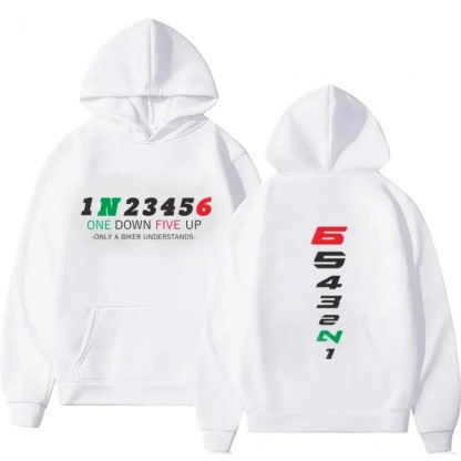 Motorcycle Shift Pattern Hoodie