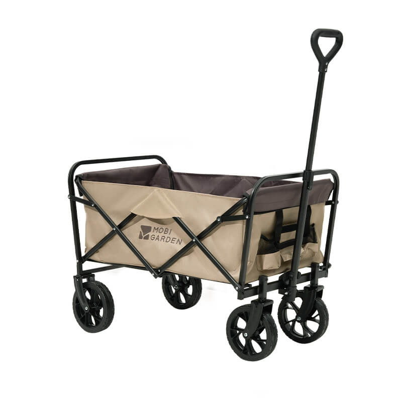 Xingji Folding Wagon Pro - Professional Heavy Duty Utility Cart with All-Terrain Off-Road Wheels & 440lbs Weight Capacity