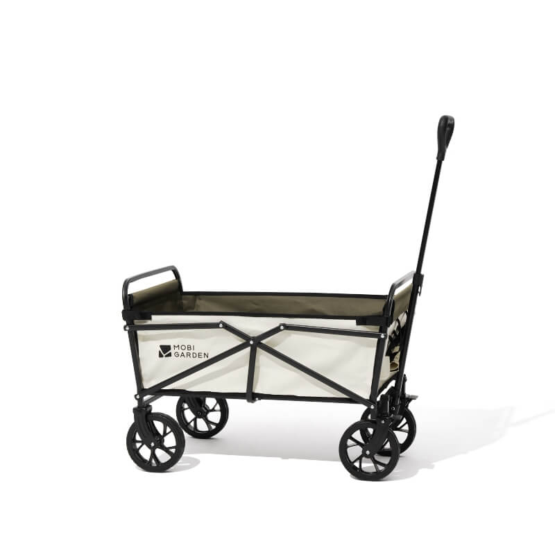 Xingji Pro Folding Wagon with Brakes | Heavy-Duty All-Terrain Collapsible Beach & Garden Cart
