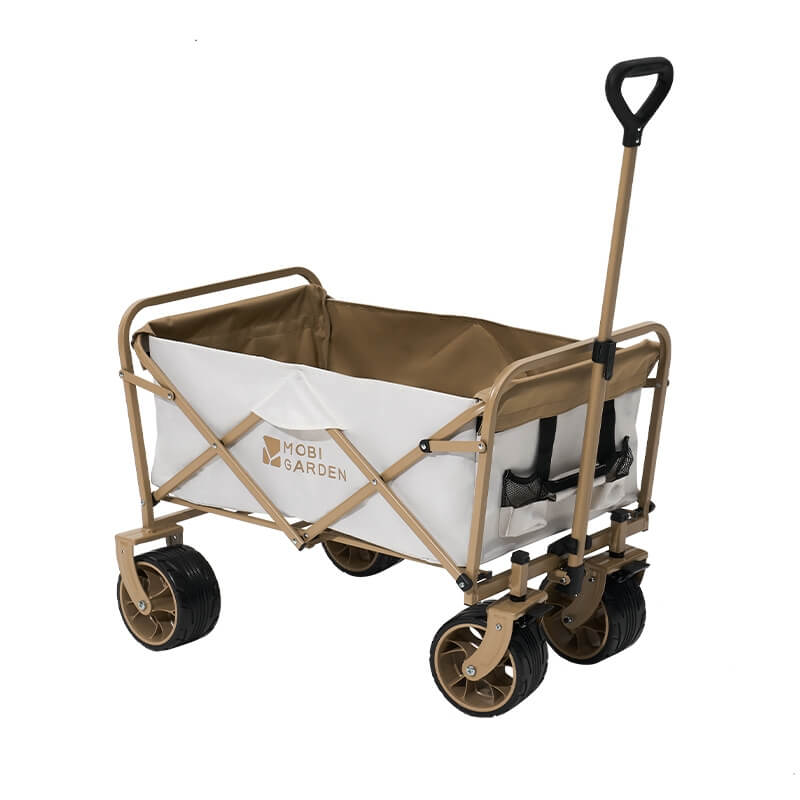 Xingji Heavy-Duty Folding Wagon with Wide All-Terrain Wheels | Collapsible Garden & Beach Cart