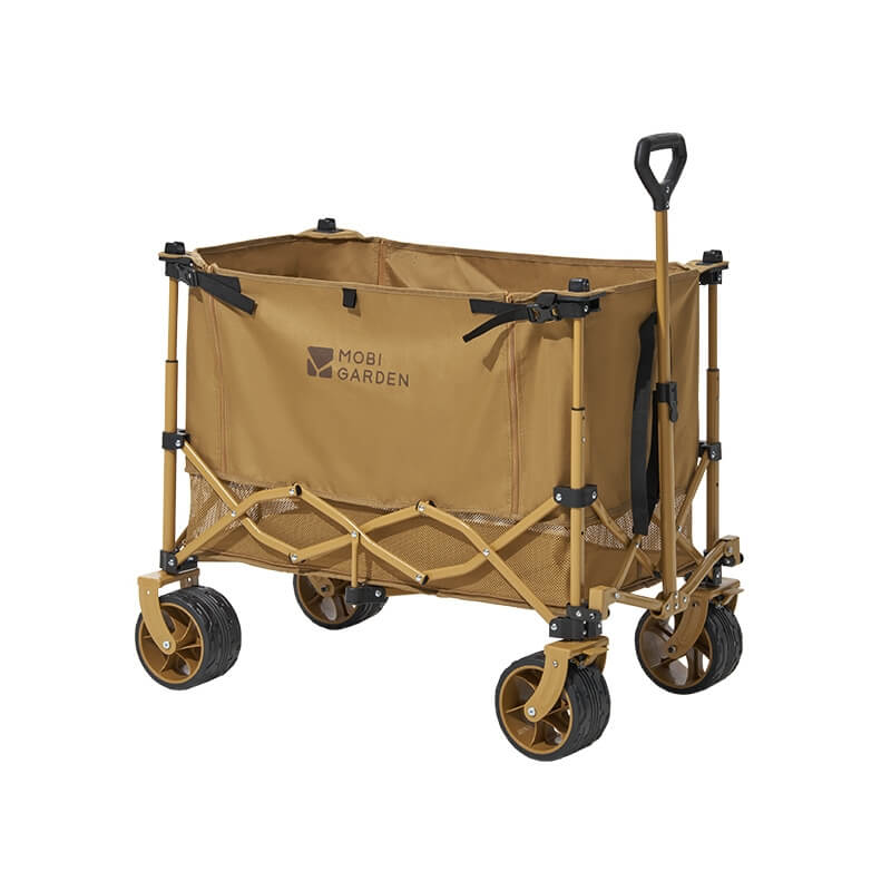 Yunji Heavy Duty Folding Wagon - 150L to 200L Expandable Collapsible Utility Cart with All-Terrain Wheels