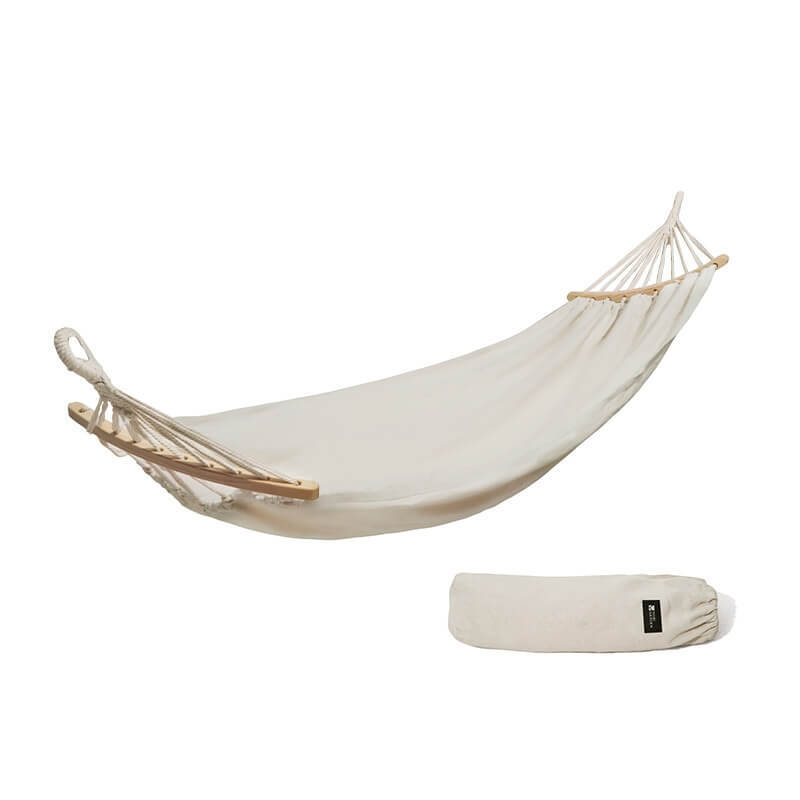 Yunyao Spreader Bar Hammock | Anti-Flip Portable Canvas Hammock for Backyard & Camping