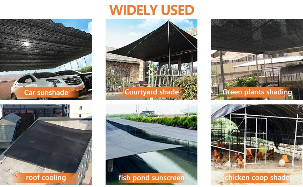 Heavy duty blackout privacy screen netting mesh