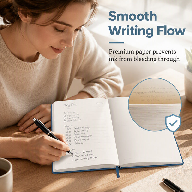 Smooth 80gsm planner paper for comfortable everyday writing