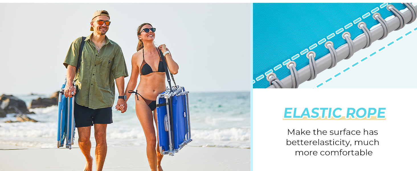 WEJOY Cool Lounge Chair Plus Folding Chaise Lounge Chair with Adjustable Back