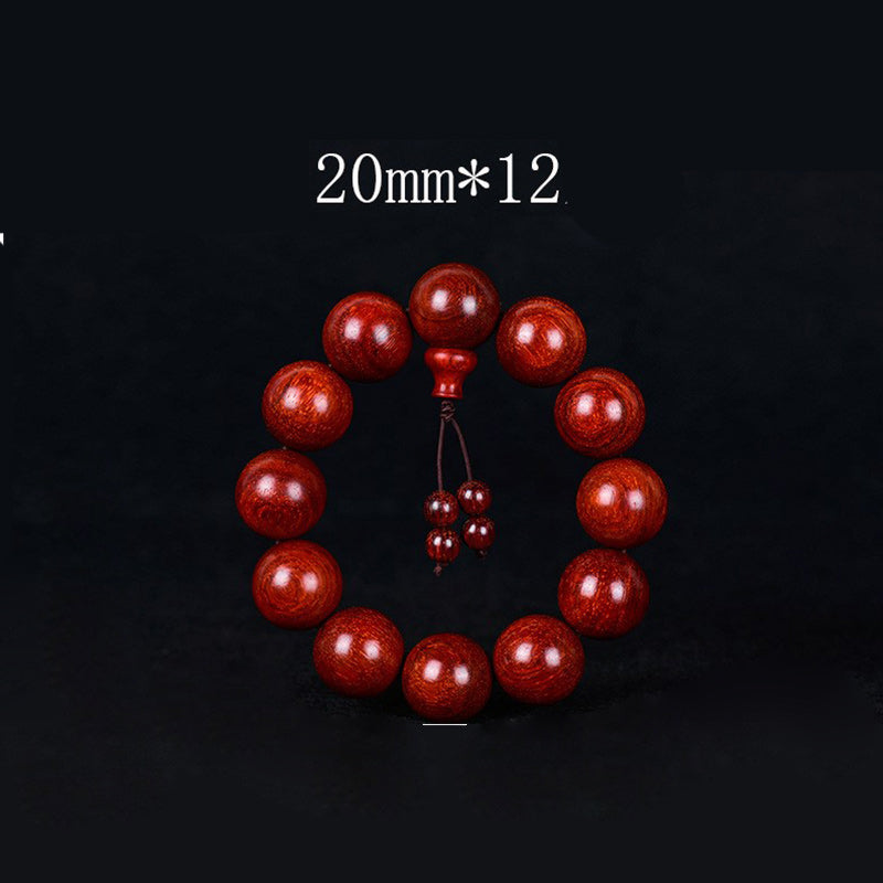 Tibetan Small Leaf Red Sandalwood Balance Bracelet 