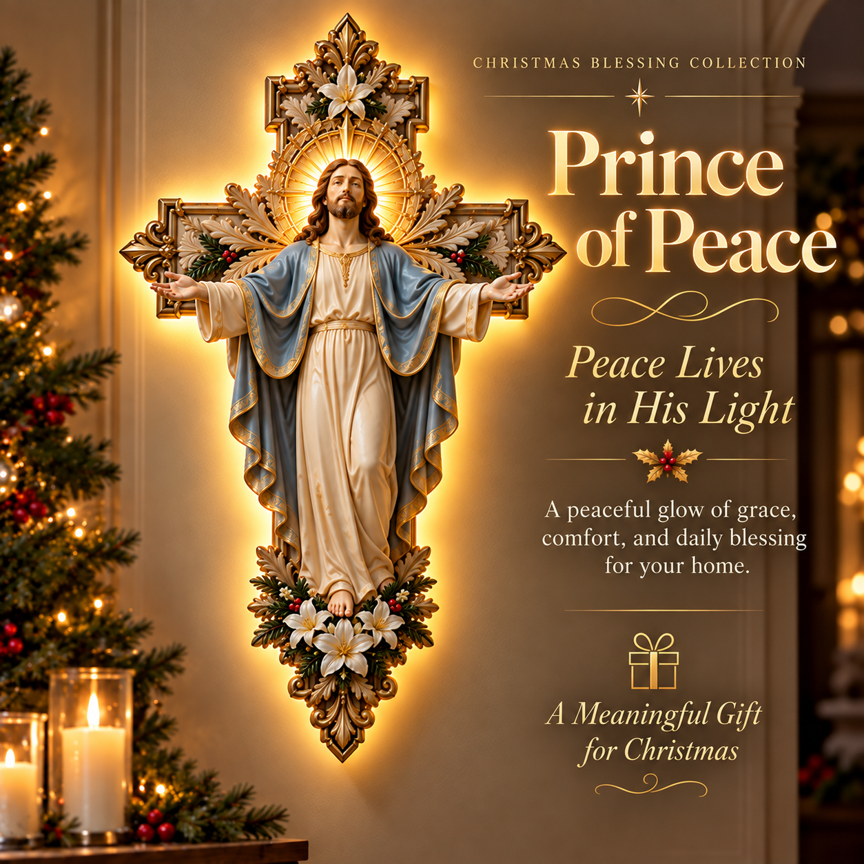 Prince of Peace Holy Light Cross style