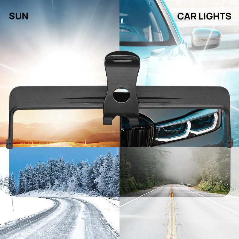 Polarized sun visor extender for summer winter and bright daytime driving