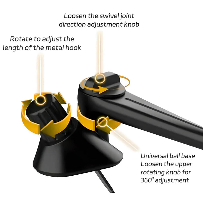 Adjustable rotating base for mini car cymbal