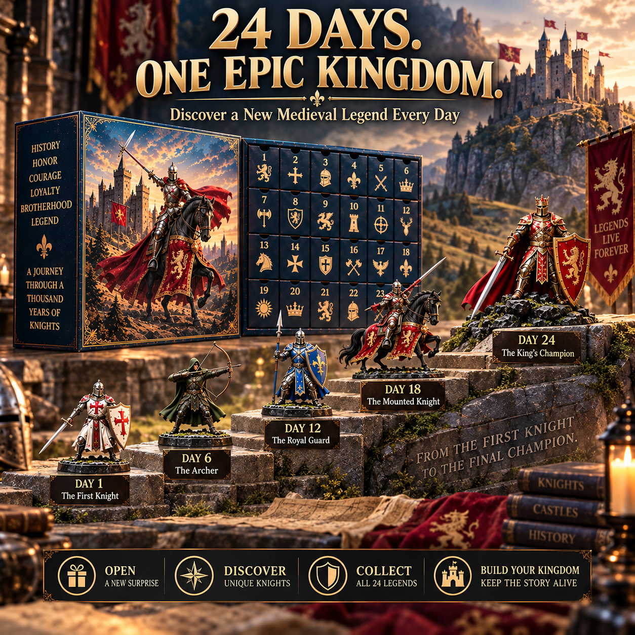 24 days medieval knight collectible journey