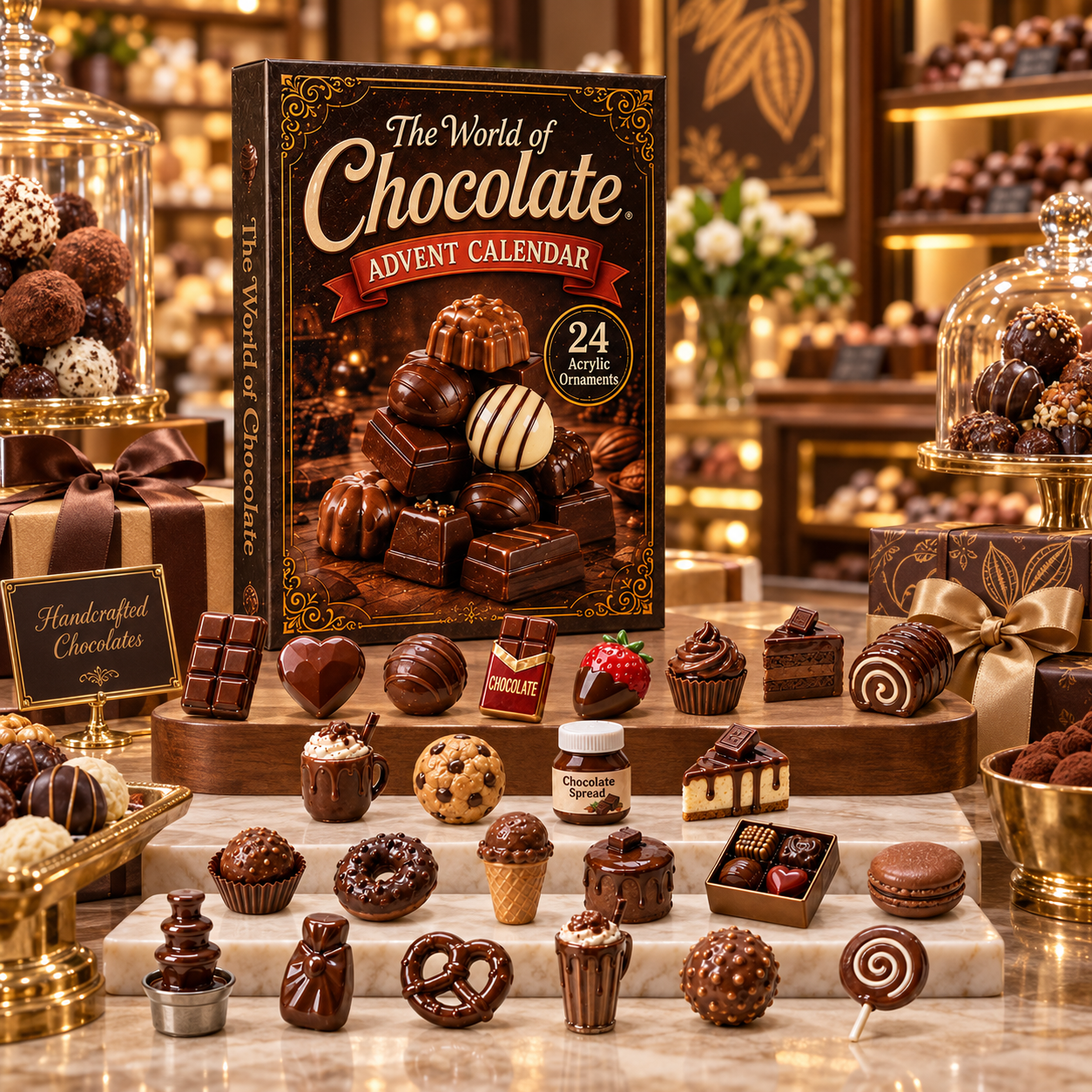 Chocolate advent calendar contents