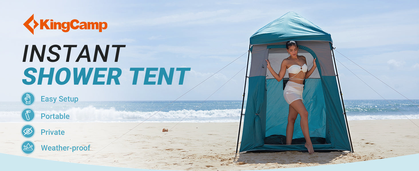 KingCamp Outdoor Shower Tents for Camping Portable Instant Pop Up Privacy Tent
