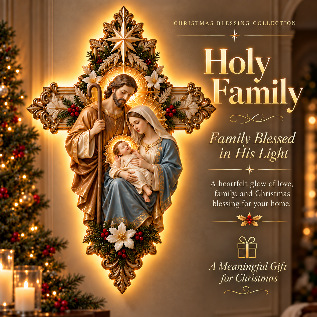 Holy Family Holy Light Cross style