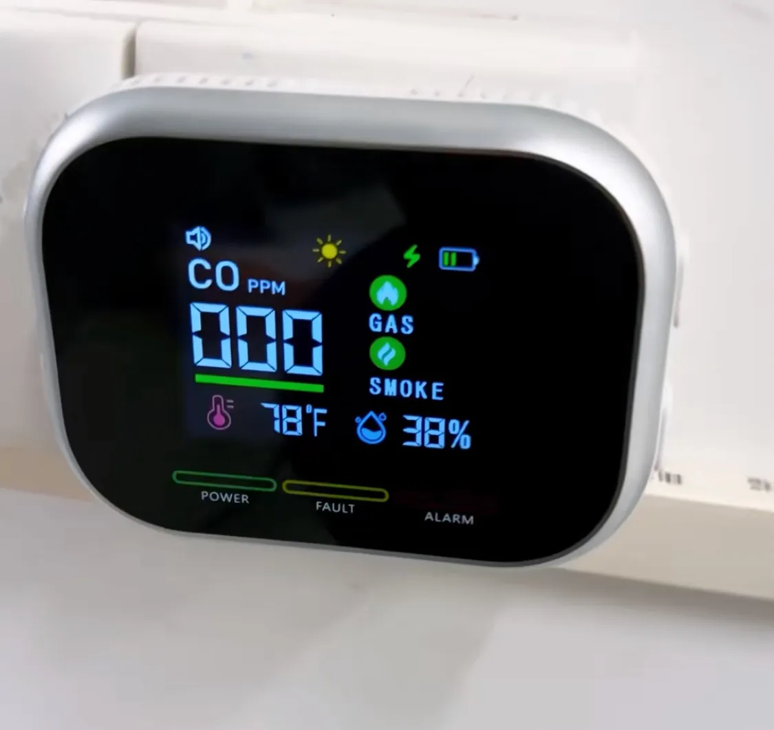 Customer review photo showing detector screen display