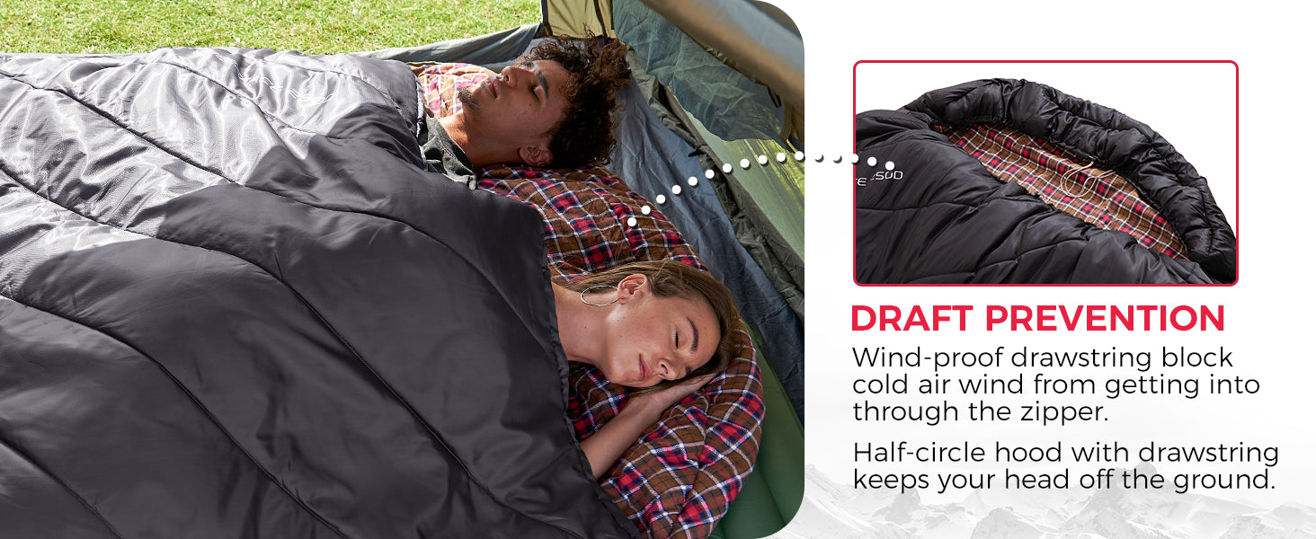 KingCamp FREESPACE 250D Double-Sized Sleeping Bag