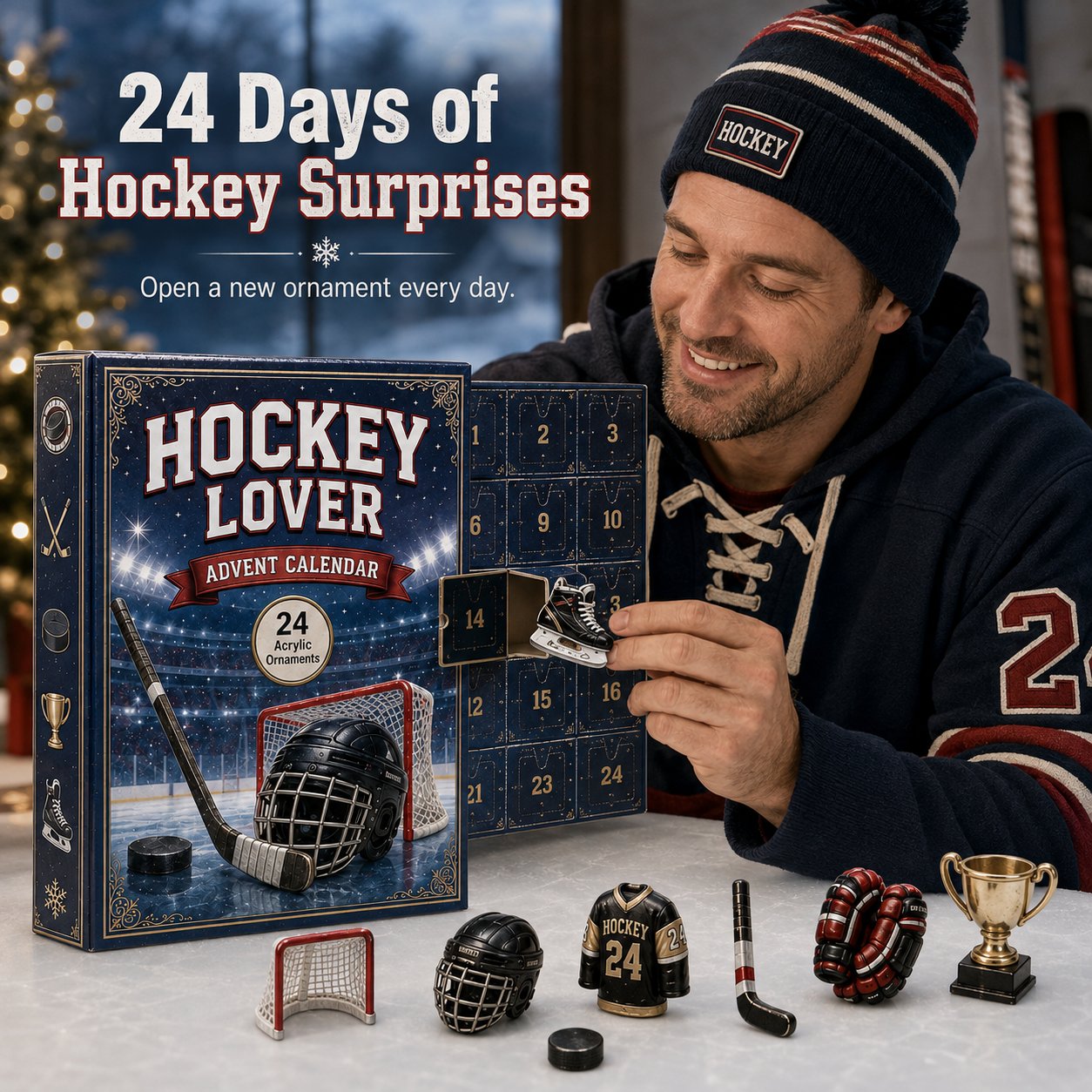 Hockey Lover Advent Calendar 24 Day Countdown