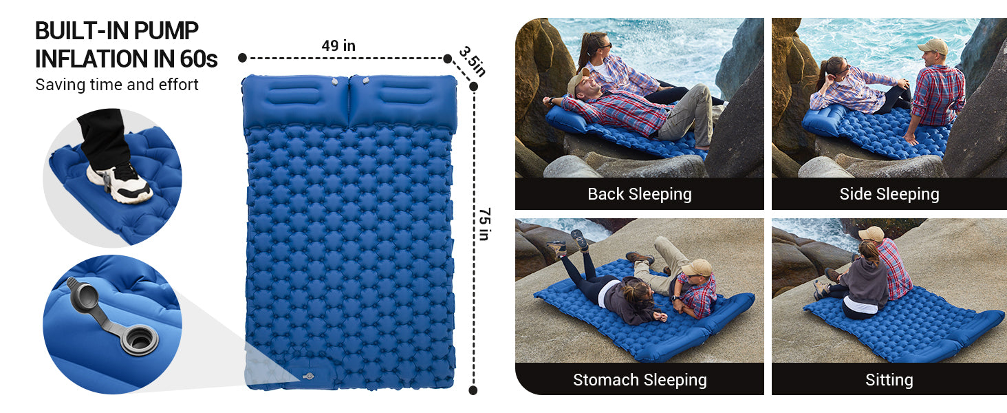 KingCamp COMFORT DUO 9 Double Air Pad