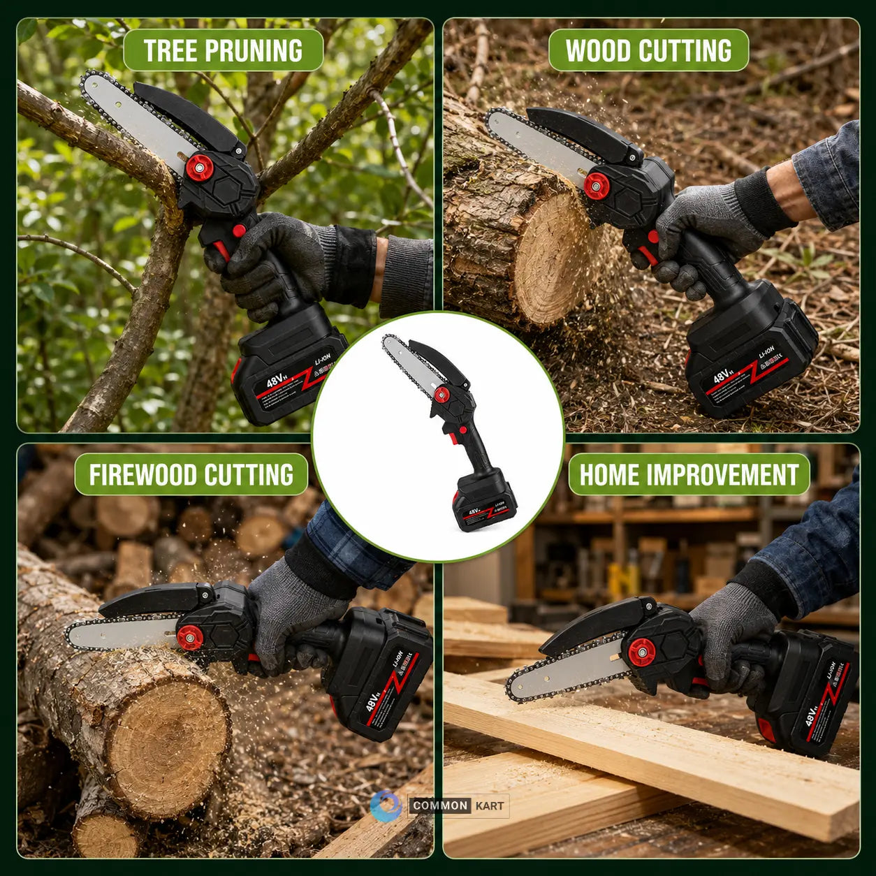 Cordless mini chainsaw product features