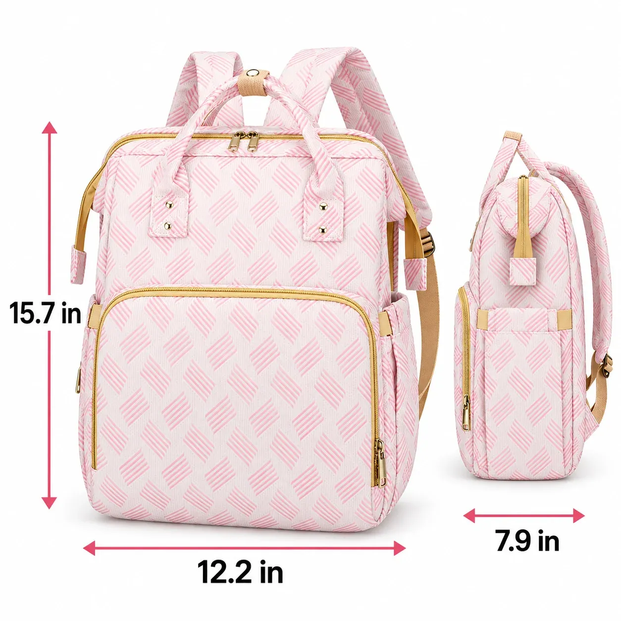Diaper bag backpack dimensions and specifications