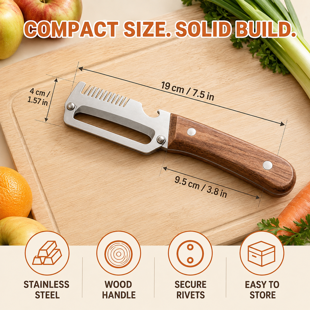 Vegetable peeler used with left and right hands