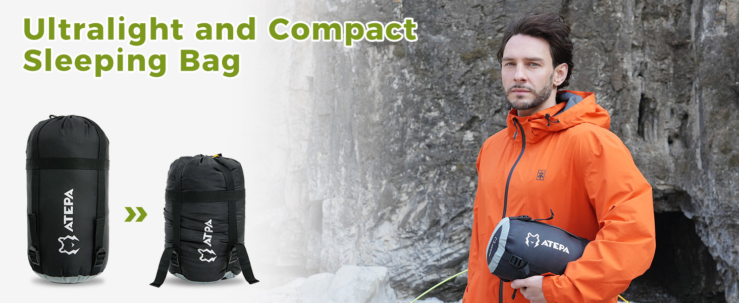 ATEPA BULWARK 300 Down Sleeping Bag-Envelope With Hood