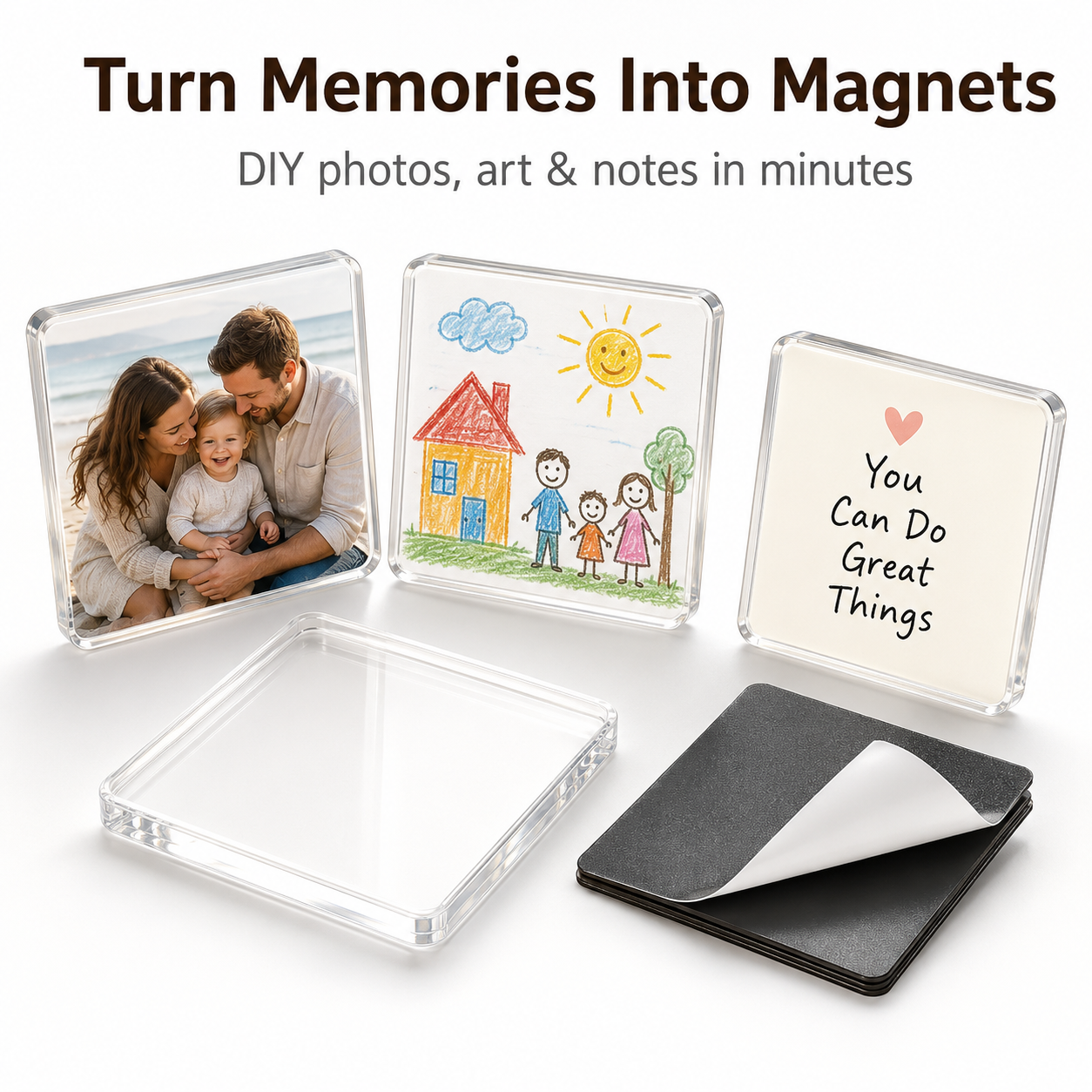 Clear acrylic DIY frame kit pack