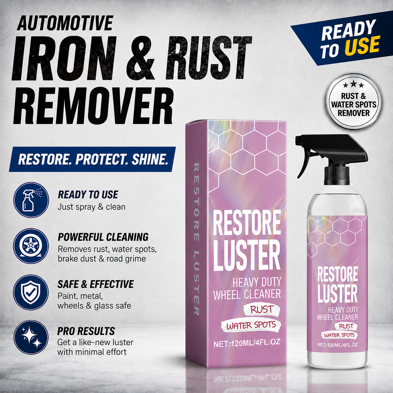 Car exterior cleaning result