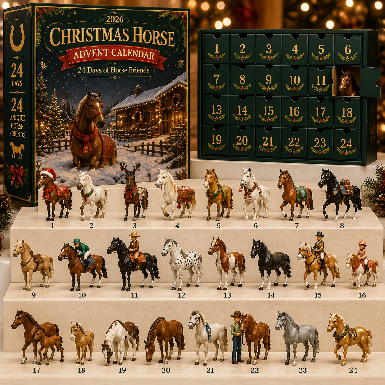 24 Day Horse Christmas Advent Calendar