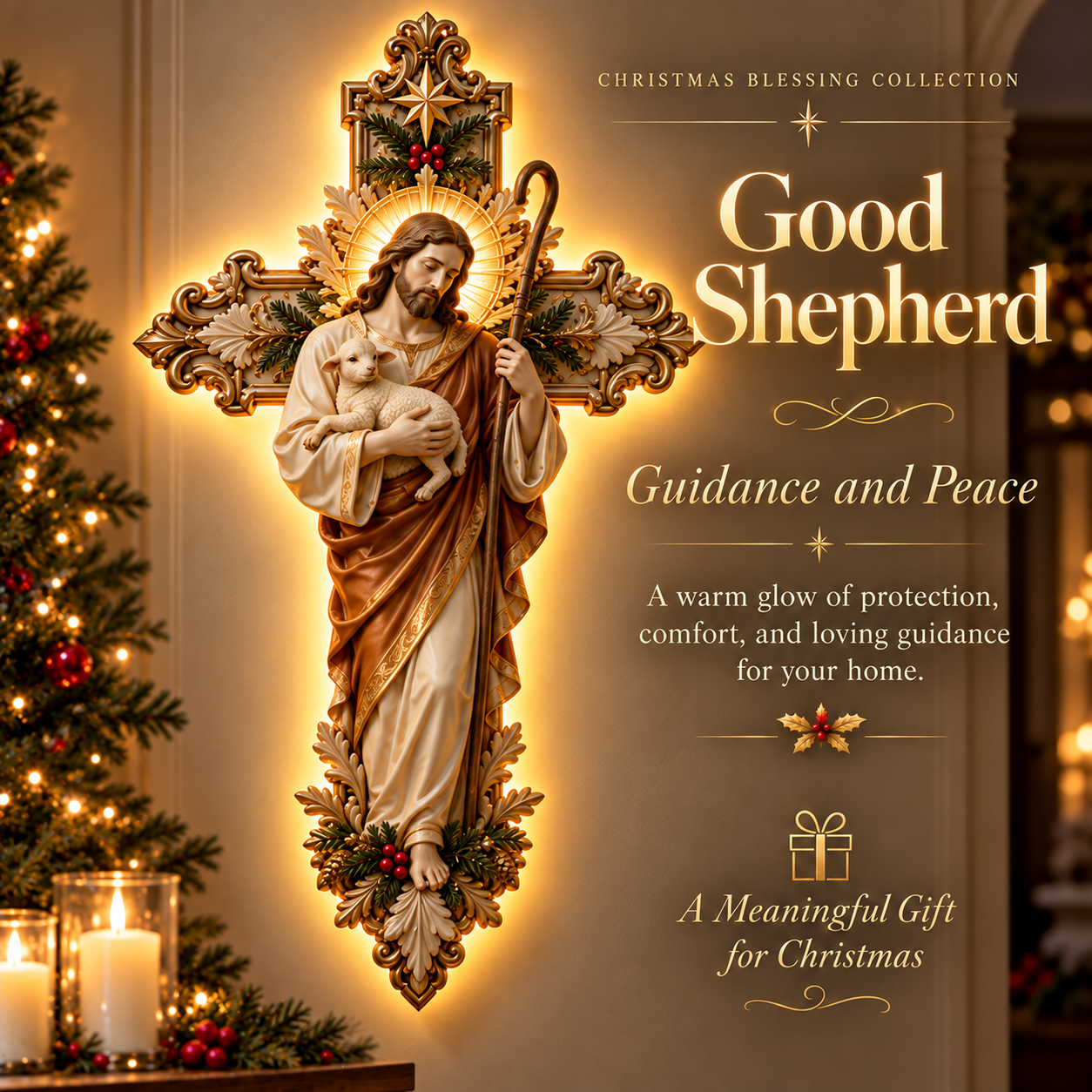 Good Shepherd Holy Light Cross style