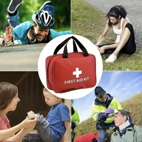 Waterproof first aid kit for home car travel camping hiking and boating