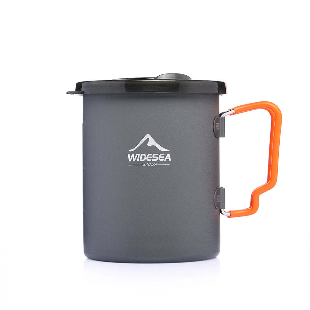 Camping Aluminum Coffee Pot with French Press 750ML