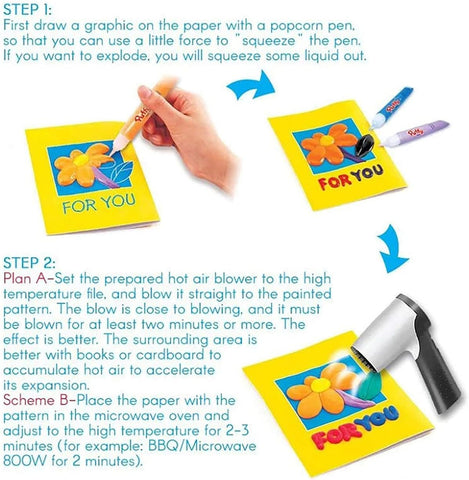 Puffy Drawing Pen Instructions