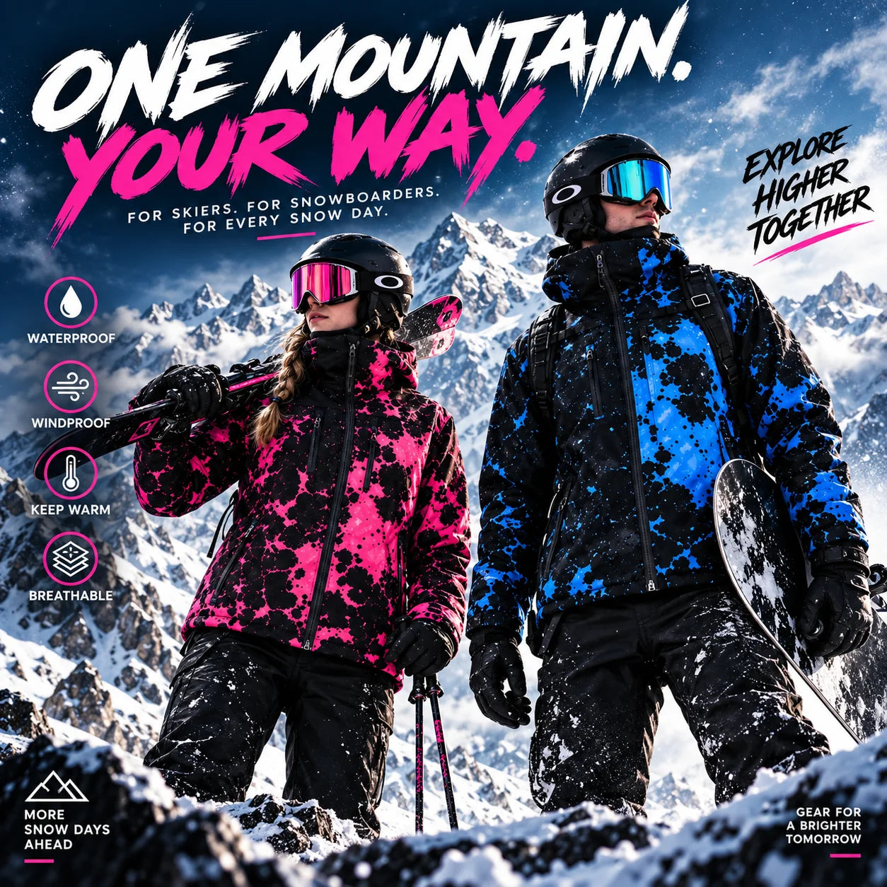 Ahlwocore weather reactive winter jacket