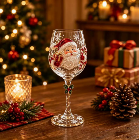 Santa Claus Glass