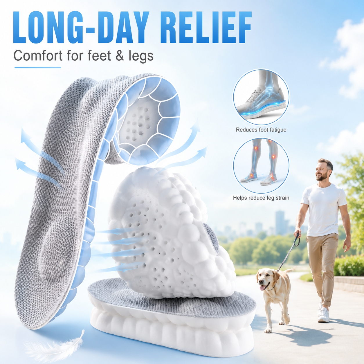 Breathable honeycomb insole design