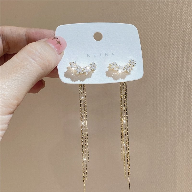 Stars Tassel Earrings