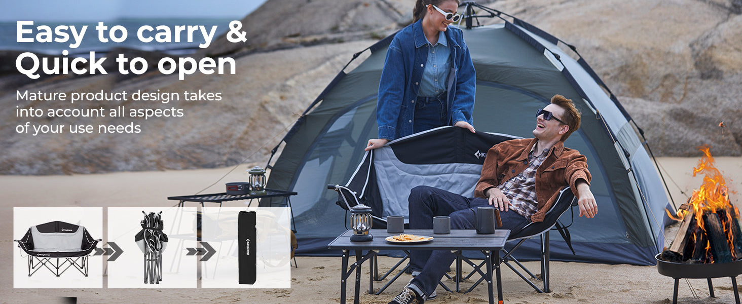 KingCamp CANNA C20 PLUS Heated Loveseat