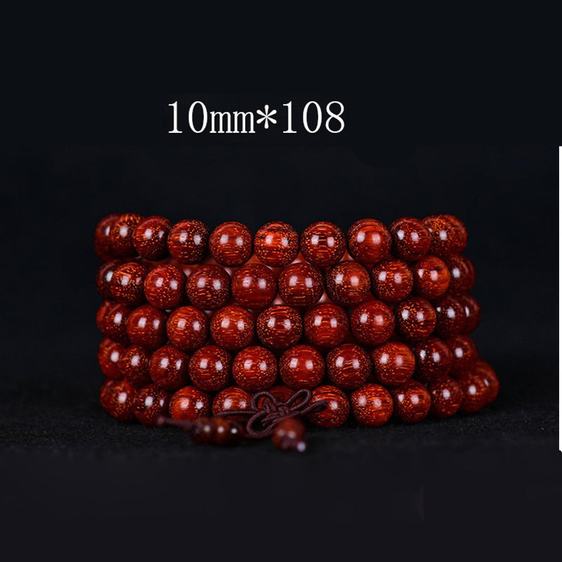 Tibetan Small Leaf Red Sandalwood Balance Bracelet 